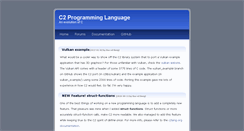 Desktop Screenshot of c2lang.org